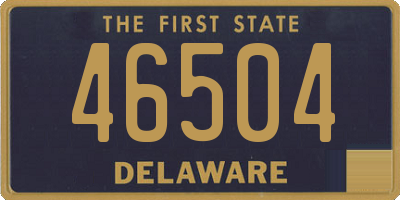 DE license plate 46504
