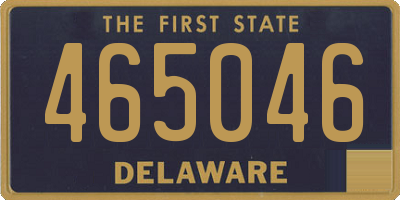 DE license plate 465046