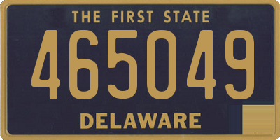 DE license plate 465049