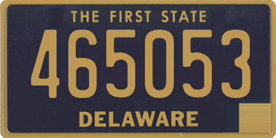DE license plate 465053