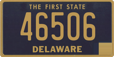 DE license plate 46506