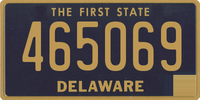 DE license plate 465069