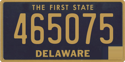 DE license plate 465075