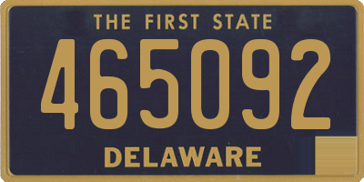 DE license plate 465092