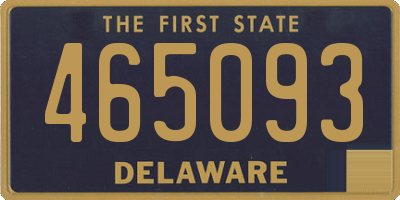 DE license plate 465093