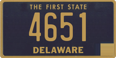 DE license plate 4651