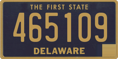 DE license plate 465109