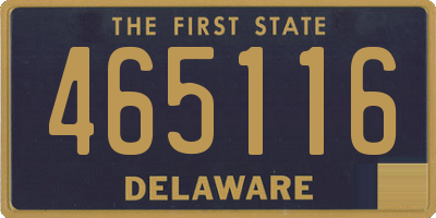 DE license plate 465116