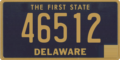 DE license plate 46512
