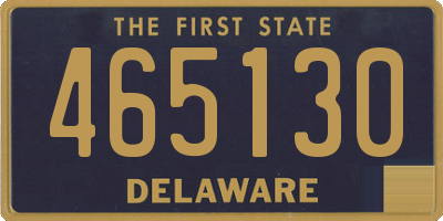 DE license plate 465130