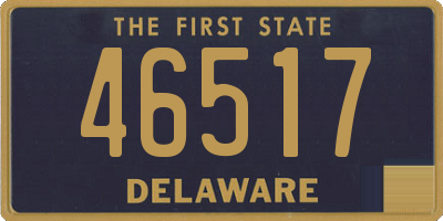DE license plate 46517