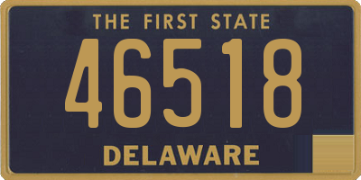 DE license plate 46518