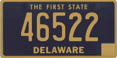 DE license plate 46522