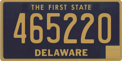 DE license plate 465220