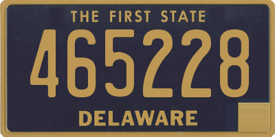 DE license plate 465228