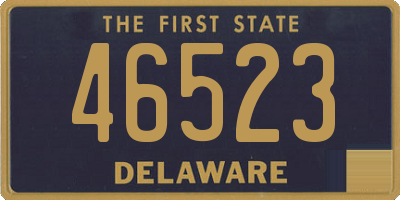 DE license plate 46523