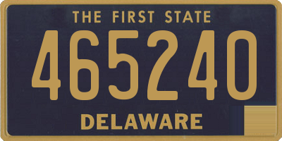 DE license plate 465240