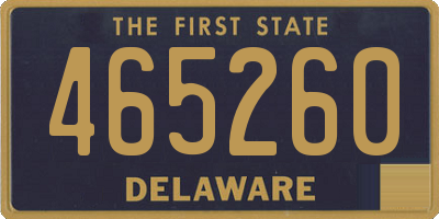 DE license plate 465260