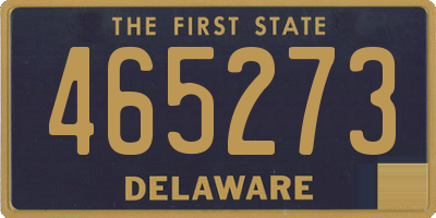 DE license plate 465273