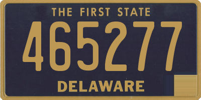 DE license plate 465277