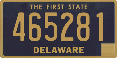 DE license plate 465281