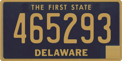 DE license plate 465293