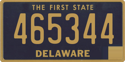 DE license plate 465344