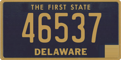 DE license plate 46537