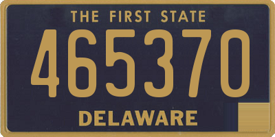 DE license plate 465370