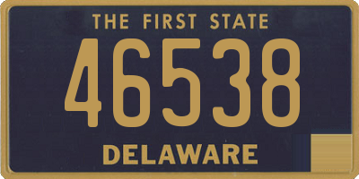 DE license plate 46538
