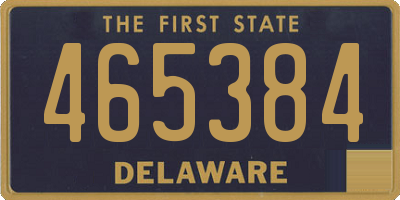 DE license plate 465384