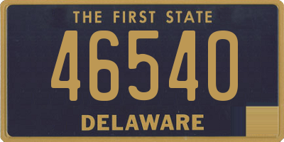 DE license plate 46540
