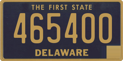 DE license plate 465400
