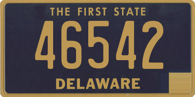 DE license plate 46542