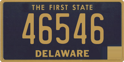 DE license plate 46546