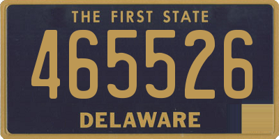 DE license plate 465526