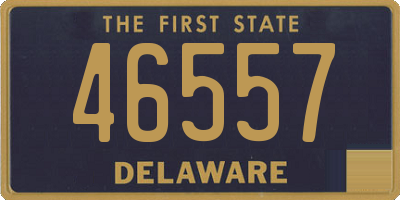 DE license plate 46557