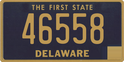 DE license plate 46558