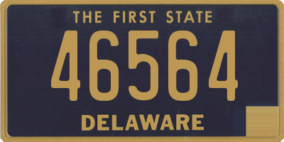 DE license plate 46564