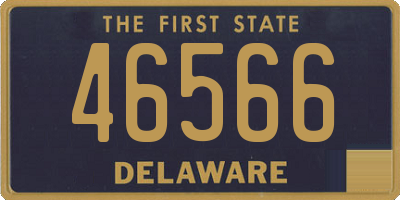 DE license plate 46566