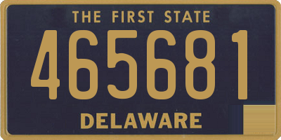 DE license plate 465681