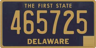DE license plate 465725