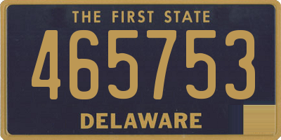 DE license plate 465753