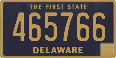 DE license plate 465766