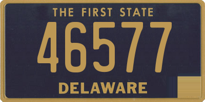 DE license plate 46577