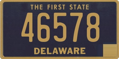 DE license plate 46578