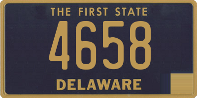 DE license plate 4658