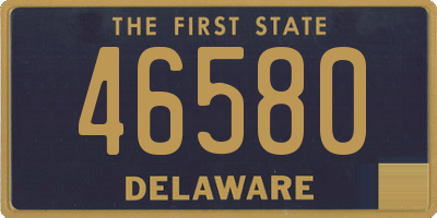 DE license plate 46580