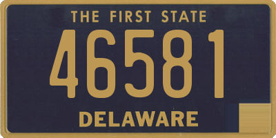 DE license plate 46581