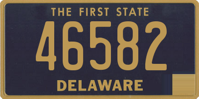 DE license plate 46582
